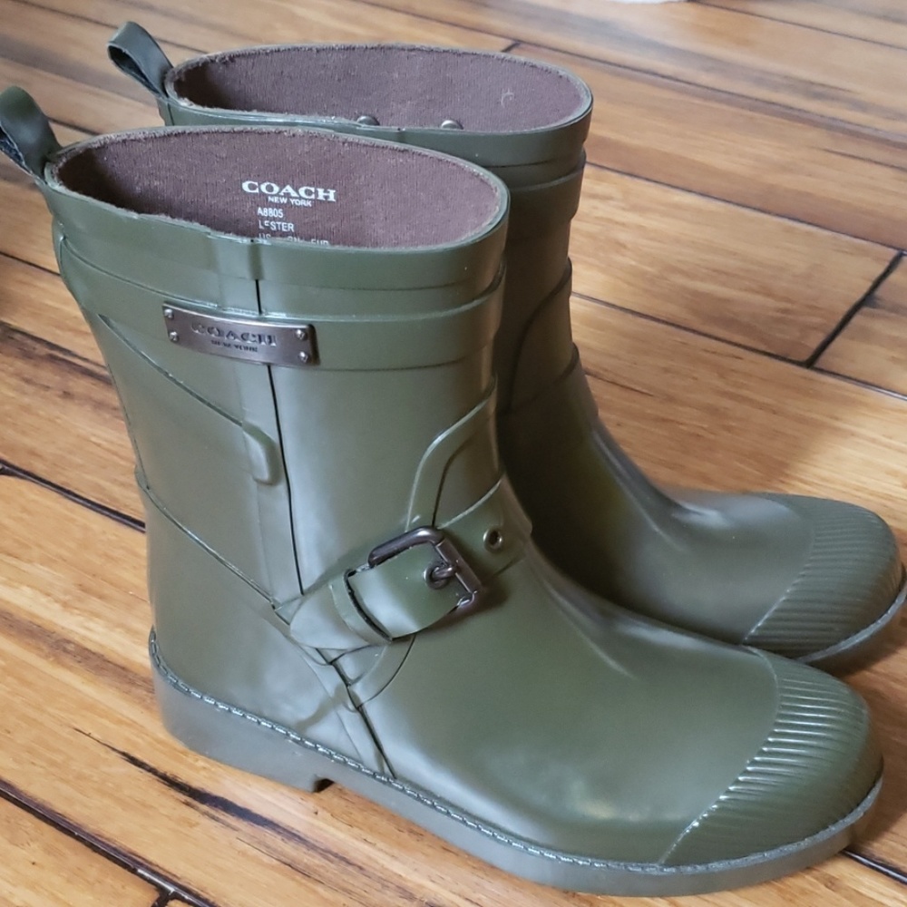 Coach Lester rain boots